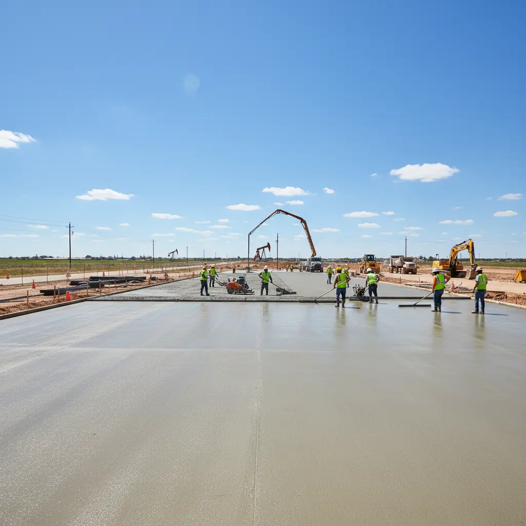 Freshly paved commercial parking lot in Dallas-Fort Worth, TX - EJT Construction Management
